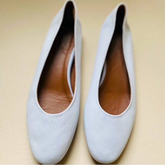 Aquatalia White Leather Flats | Size 9 US | Made in Italy - Picture 3 of 10